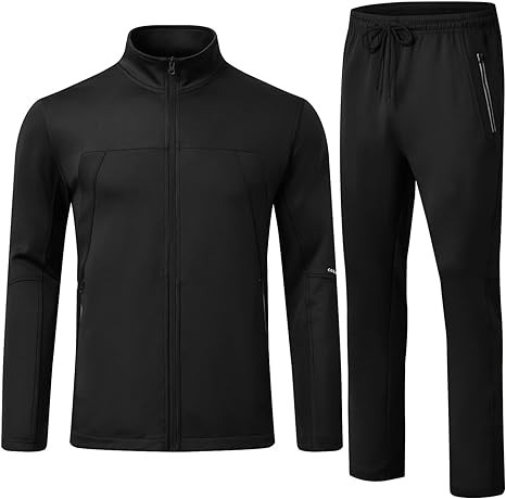 Rdruko Men's Tracksuits 2 Piece Set Athletic Sports Casual Full Zip Jogging Sweatsuit
