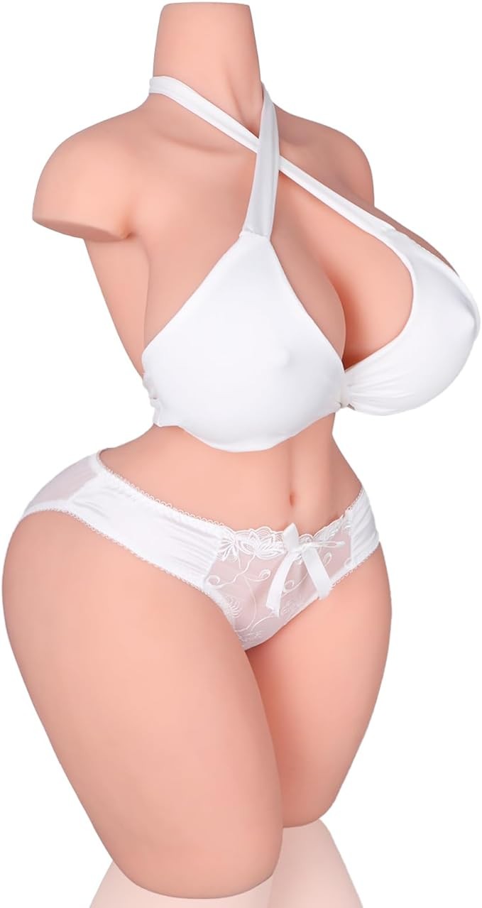 62LB BBW Sex Doll with Big Boobs Butt, Life Size Sex Doll Torso for Men Sex Toys, Real Fat Large Sex Doll with Legs Tight Pussy Anal Big Ass Breast for Male Masturbator