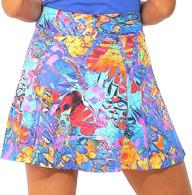 Dona Jo Ultimate Women Skirt/Skort - A-line Tennis Skirt w/Shorts & Pockets for Sports & Active Wear Clothing