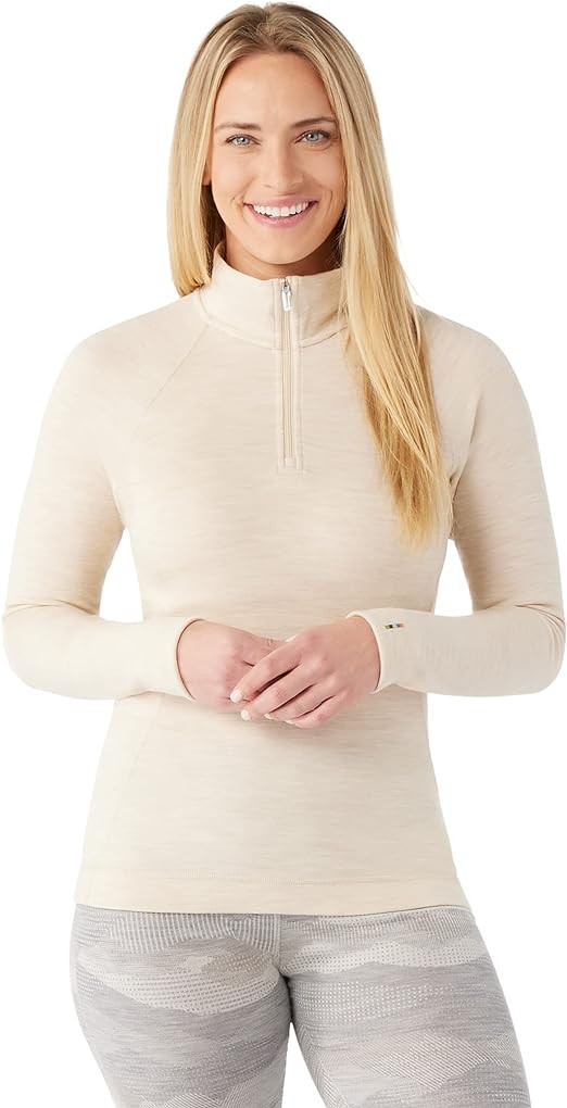 Smartwool Women’s Base Layer Top - Merino 250 Wool Active 1/4 Zip Outerwear