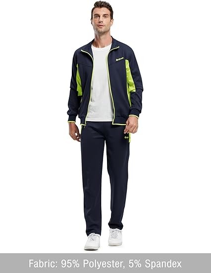 TBMPOY Men's Tracksuit Athletic Sports Casual Full Zip Sweatsuit