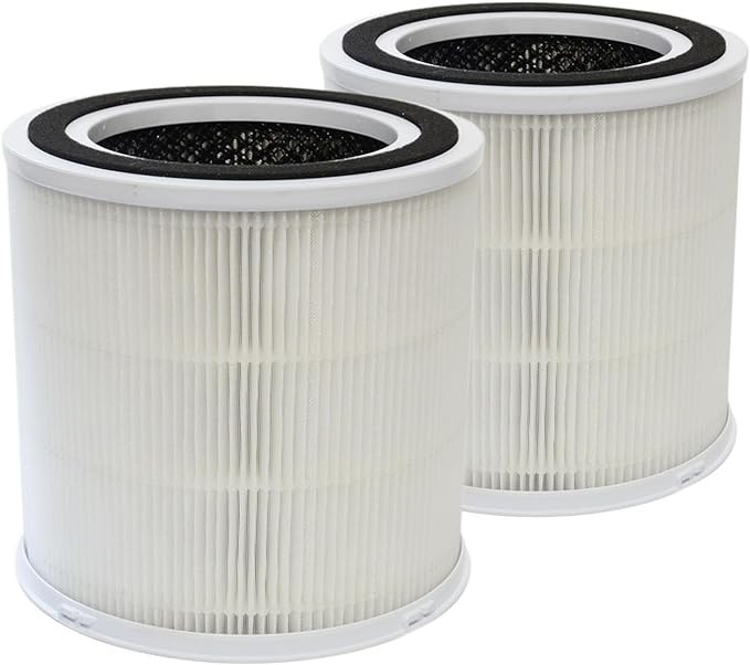 PUREBURG Replacement True HEPA Filters Compatible with DAYETTE AP301& JOWSET AP301 AP302 AP303(KJ4-2S/KJ3-2S) & Airrobo AR400 Air Purifiers,H13 4-Stage Filtration Activated carbon 2-IN-1,2-Pack
