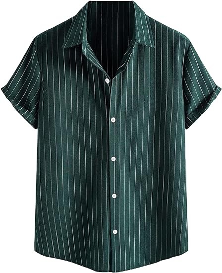 SOLY HUX Men's Short Sleeve Button Down Shirts Casual Dress Going Out Camp Tops