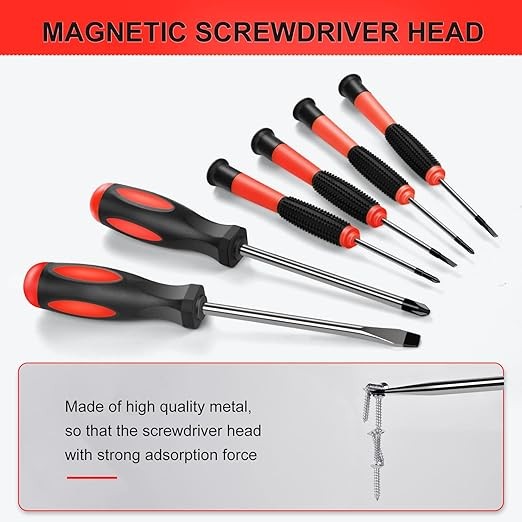 GoYwato Home Tool Kit 214PCs - Complete Repair Basic Hand Tool Set for Men Women - Household Tool Kit for Home Improvement with Hammer & Pliers Set & Ratchet Screwdriver & Protable Tool Box Case