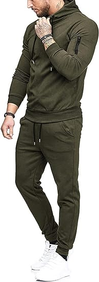COOFANDY Men's Tracksuit 2 Piece Hooded Athletic Sweatsuits Casual Running Jogging Sport Suit Sets