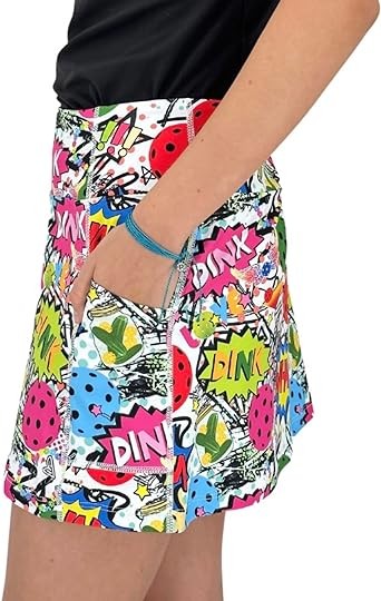 Pickleball Skirt, Pickle Ball Skort, Pickleball Apparel for Women, 15” Long Pickleball Skort