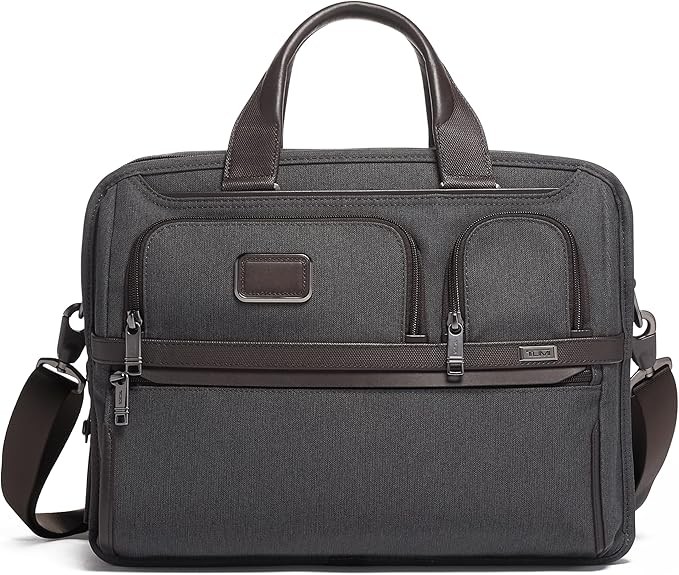 TUMI Alpha Expandable Organizer Laptop Briefcase - 15-Inch Laptop Briefcase Organizer for Men & Women - Travel Laptop Bag