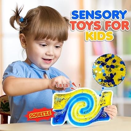 Fidget Autism Sensory Toys for Kids - Sensory Toys for Autistic Children Special Needs, Autism Sensory Products with Colorful Goo, Calm Toys for Kids- Stocking Stuffer, Christmas Goodie Bag Stuffers