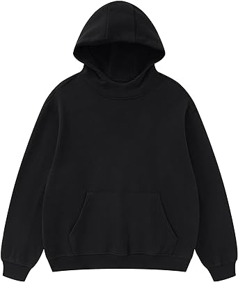 FAIABLE Mens Oversized Hoodie Pullover Heavyweight Fleece Hoodie Cotton Hooded Sweatshirt Plain Streetwear Hoodie wtih Pocket