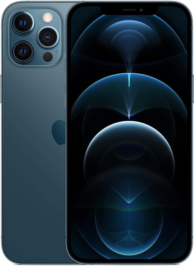 Apple iPhone 12 Pro Max, 256GB, Pacific Blue - Unlocked (Renewed Premium)