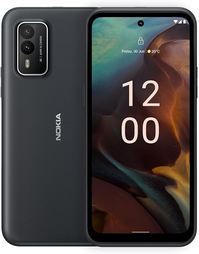 Nokia XR21 5G | Android 12 | Unlocked Smartphone | Dual SIM | US Version | 6/128GB | 6.49-Inch Screen | 64MP Dual Camera | Midnight Black