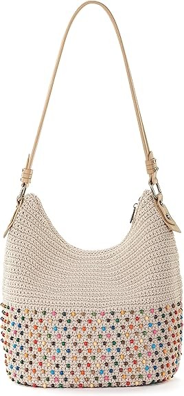 The Sak Sequoia Hobo Bag - Hand Crochet Large Women's Purse for Everyday & Travel - Durable Handbag & Tote With Zipper Pocket