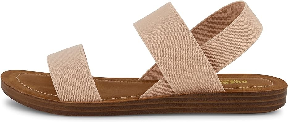 CUSHIONAIRE Women's Ina stretch sandal +Memory Foam