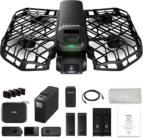 X1 PRO 4K Action Flying Camera, Foldable Drone with Camera with 42 KM/H Follow Speed, 10+ Fully Automatic Flight Modes, Fly Anywhere with OmniTerrain, SmoothCapture 2.0(Skiing Combo)