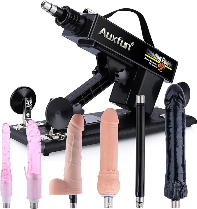 Sex Machine Thrusting Machines for Men Women,Love Machine Device Gun with 6 Attachments,3 XLR Connector Fucking Machine for Solo and Couples