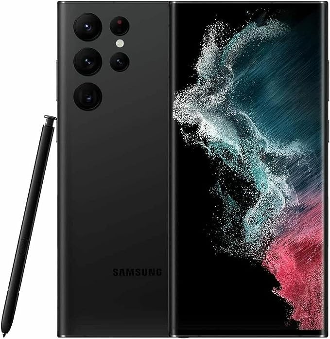 Samsung Galaxy S22 Ultra S9080 5G 512GB ROM 12GB RAM Factory Unlocked (GSM Only | No CDMA) Global Version Mobile Cell Phone - Phantom Black