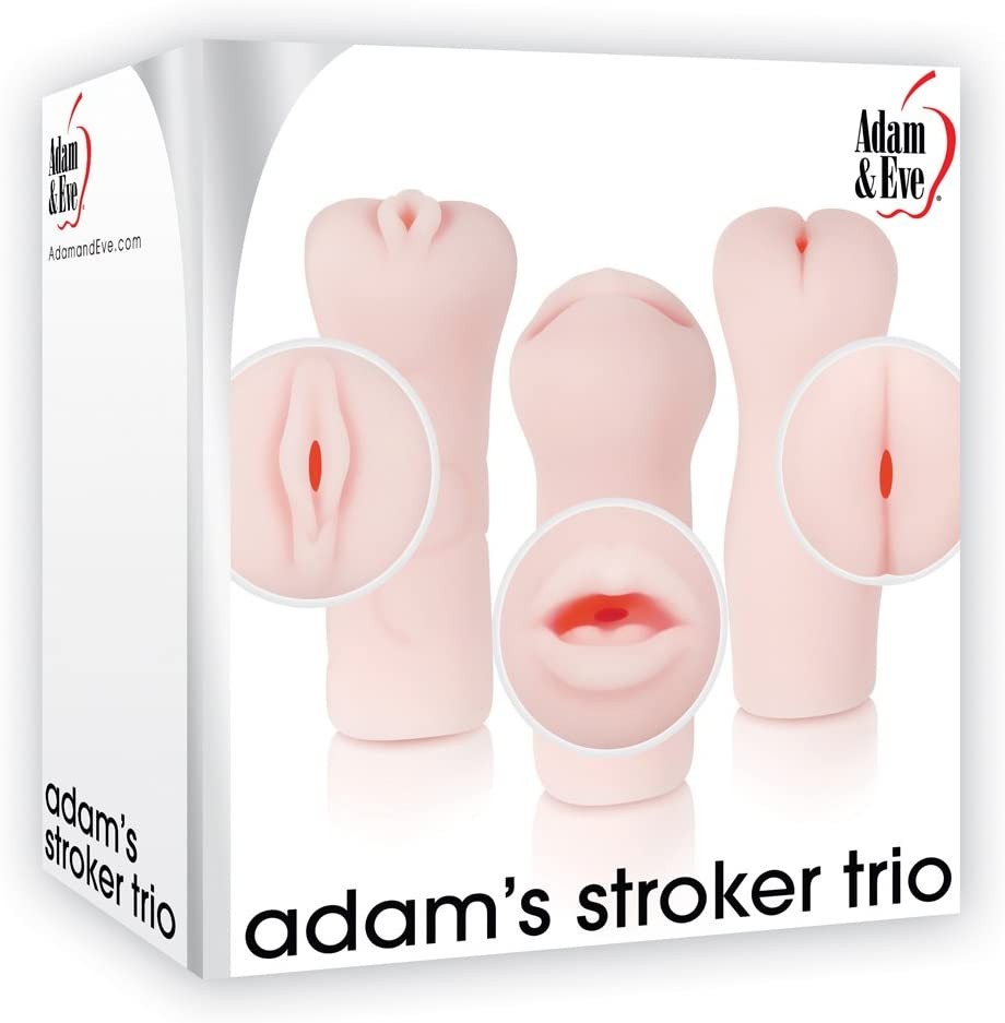 Evolved Novelties Adam and Eve Adam's Stroker Trio, Flesh