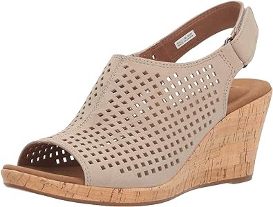 Rockport Women's Briah Perf Sling Wedge Sandal