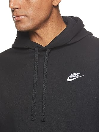 Nike 826433-010 Men Black Pull-Over Hoodie