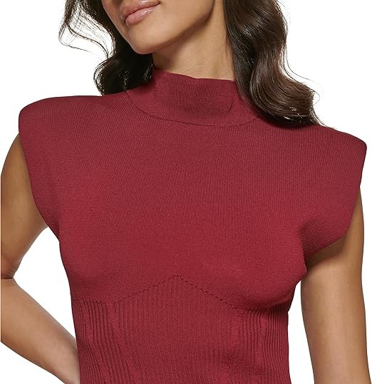 GUESS Women's Knit Mock Neck Dress