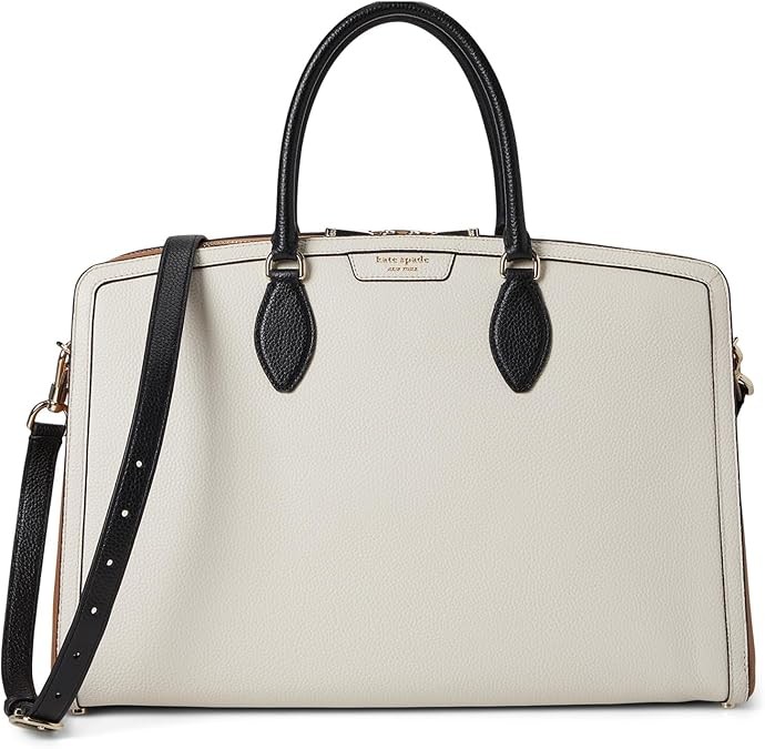 kate spade new york Women's Hudson Colorblocked Pebbled Leather Commuter Laptop Bag