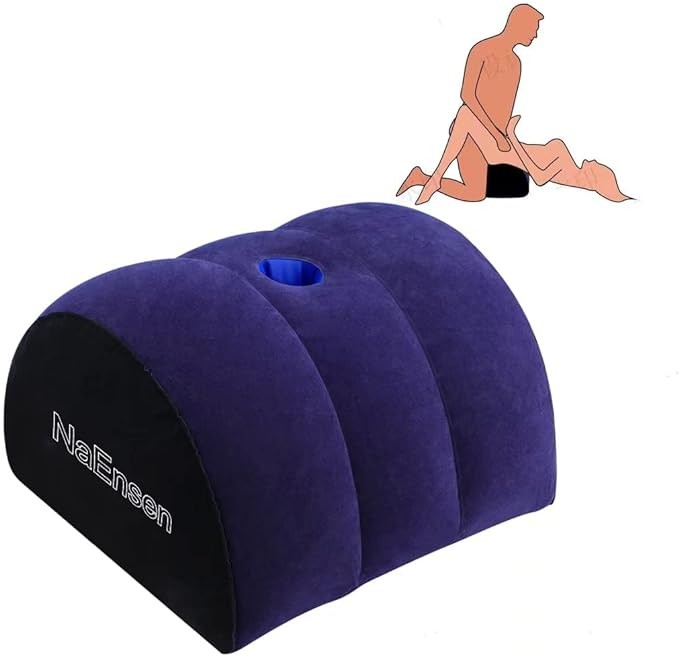 NaEnsen Sex Toys Dildo Half Moon Pillow Adult Toy Mount for Coupe Sex Women G Spot Position Cushion Multifunctional Inflatable Support Pillow