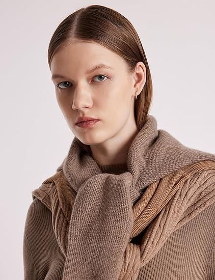 GOELIA Machine Washable Merino Wool Seamless Sweater for Women 2023 Trendy Long Sleeve Mock Neck Pullover Fall Sweater