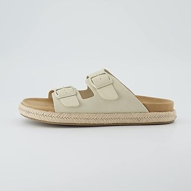 CUSHIONAIRE Women's Noodle Espadrille footbed sandal with +Comfort, Wide Widths Available