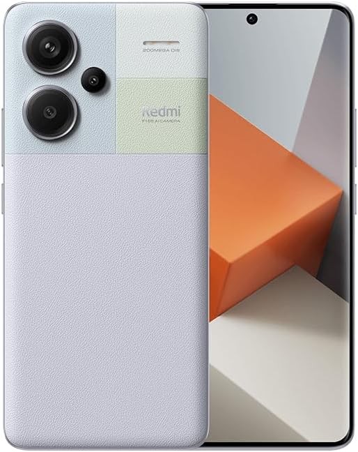 Xiaomi Redmi Note 13 PRO+ Plus 5G + 4G LTE (512GB + 12GB) 6.67" 200MP Triple (Tmobile Mint Tello & Global) Global Bands Unlocked + (Fast Car Dual Charger Bundle) (Aurora Purple (Global ROM))