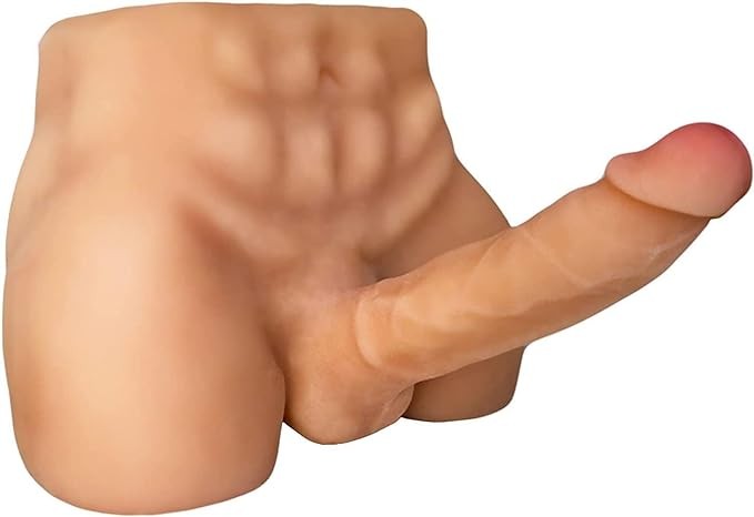 9.5LB Male Sex Doll for Women with Realistic Huge Dildo, Men's Sex Love Doll with Tight Anal Hole, Sex Toy for Men Women Gay Couple (11 x 8.2 x 4.7) Inches (13 x 9.85 x 7.48 inches)