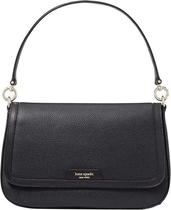 kate spade new york Women's Hudson Pebbled Leather Flap Shoulder Bag