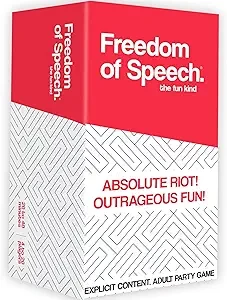 Freedom of Speech. The Fun Kind - Party Games for Adults - Guess The Word | Fast-Paced | Extremely Easy to Play - Card Board Game for Bachelorette Party