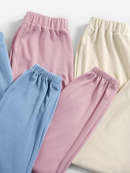 Verdusa Women's 6 Piece Lounge Sets Tracksuit Crop Tank Top and Sweatpants