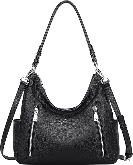Over Earth Genuine Leather Purses and Handbags for Women Hobo Shoulder Bag Ladies Crossbody Bags Medium