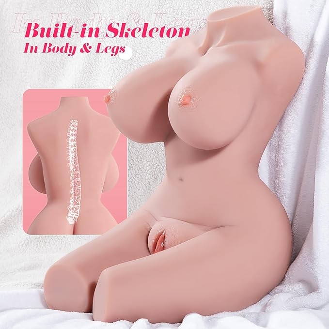 Keepthy Torso Sex Doll for Men Full Size Sex Doll Life Size Sex Toy for Men Male Masturbator Life Like Realistic Sex Doll Adult Sex Toys with Big Boobs Butt Ass Vaginal Anal 3 in 1 Silicone Sex Doll