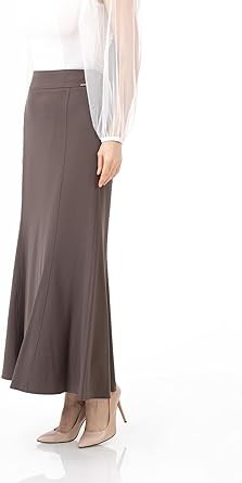 G-Line Fishtail Maxi Skirts for Women, Modest Mermaid Skirt, Long Skirts for Women, Casual High Waist Plus Size Skirt, XS-5XL