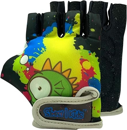 Kids Bike Gloves for Balanced Bike Mountain Bicycle Biking I Breathable Fingerless Toddler Kids Cycling Gloves with Extra Protective Cushions I CPSIA Certified Riding Gloves for Girl Boy Child Youth