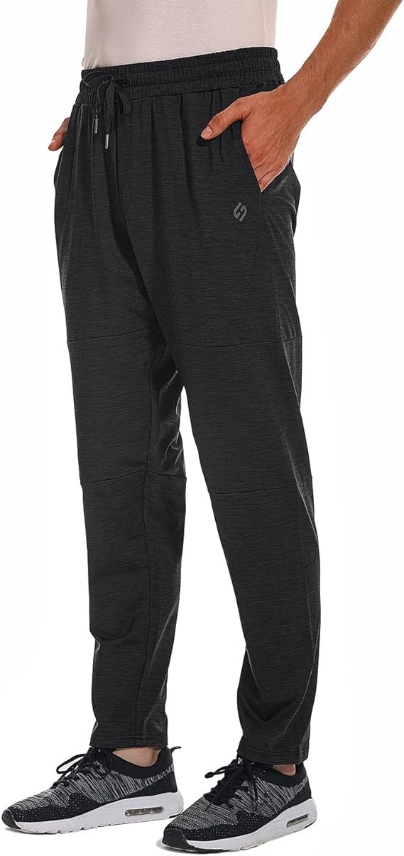 32"/34"/36" Inseam Tall Mens Sweatpants Zipper Pocket Extra Tall Joggers Workout Pants