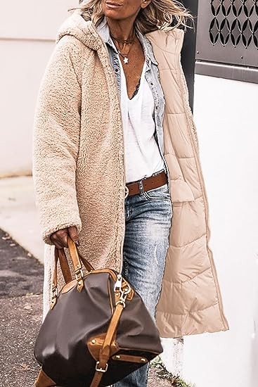 PRETTYGARDEN Women's 2023 Winter Fashion Clothes Oversized Shearling Fleece Long Coats Jackets
