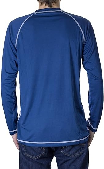 NHL Mens Long Sleeve Performance Active Wear Rash Guard Shirt
