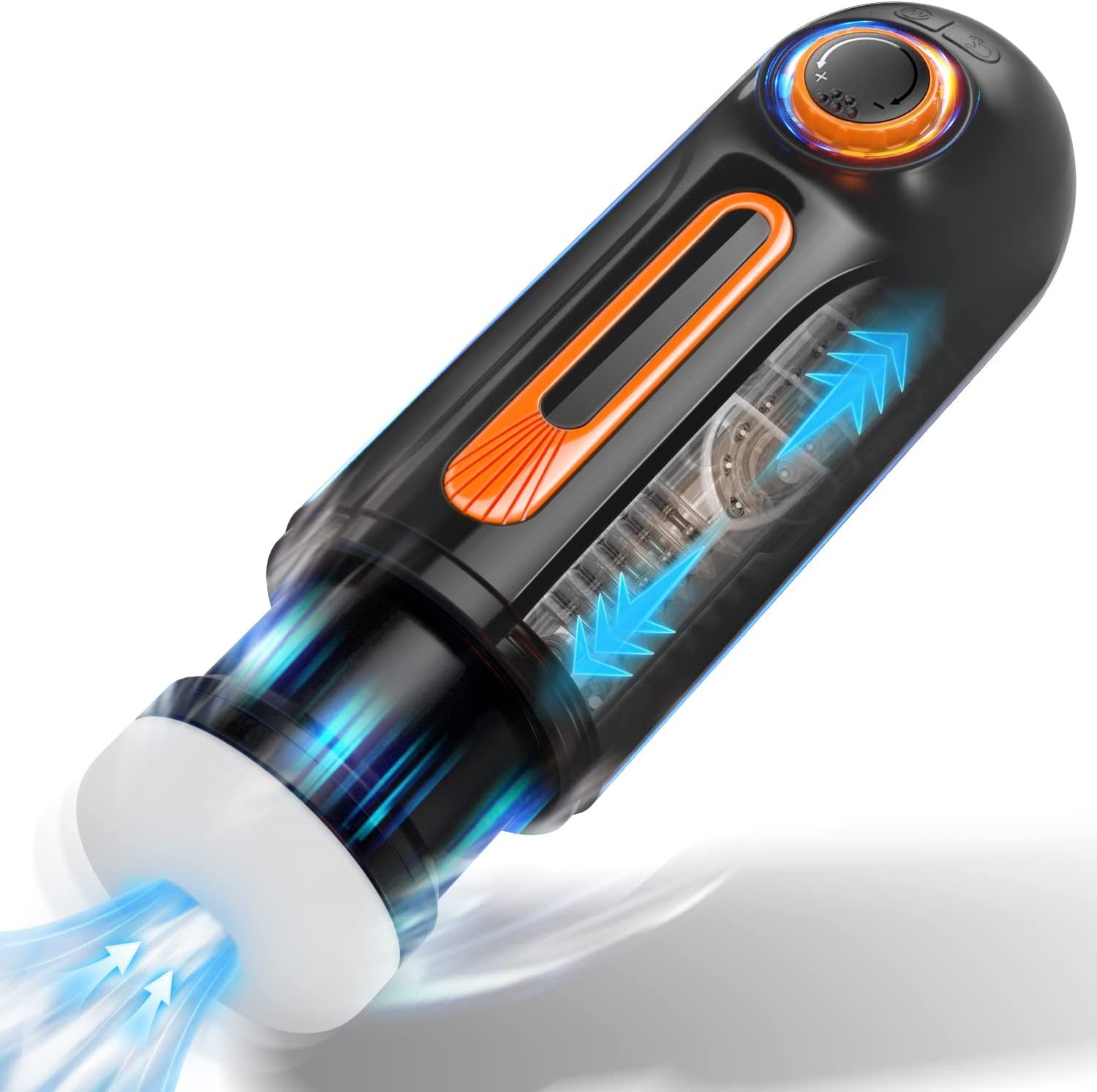 4 in 1 Automatic Male Masturbators Sex Toys for Men, Blowjob Pocket Pussy with 10 Thrusting & 10 Vibrating & 4 Sucking Modes, 40 ℃ Heating Realistic Textured Stroker for Men Self-Pleasure Hands Free  