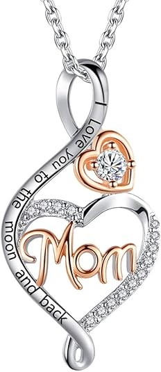 BFF&UNICORN Gifts for Women, Sterling Silver Mom Nana Grandma Necklace, Birthday Mothers Day Jewelry Gifts for Mom Grandma Wife from Daughter Son