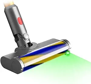 Dysolve Optical Detection Hardwood Floor Attachments for Dyson V7 V8 V10 V11 V15 Cordless Vacuum Cleaners with Green LED Light for Home, Brush Cleaner Head Replacement Parts