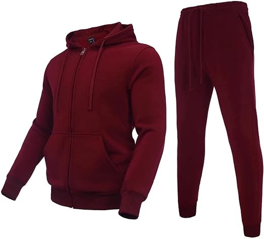 Zusmen Tracksuit Mens, Track Jackets and Pants 2 Piece Outfit