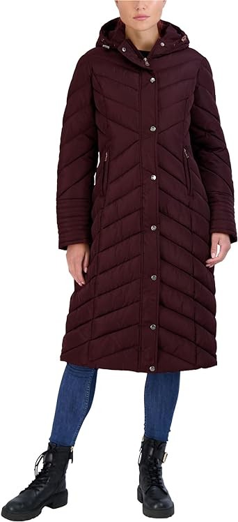 Madden Girl Women’s Winter Jacket – Long Length Quilted Maxi Puffer Parka Coat (S-3X)