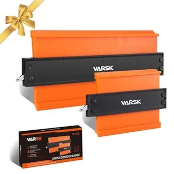 Men Stocking Stuffers Christmas Gifts for Men Dad Him - VARSK Contour Gauge Tool with Lock 5+10 Inch - Super Gauge Shape and Outline Tool, Cool Gadgets for Men DIY Handyman