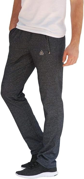 SCR SPORTSWEAR Men's Sweatpants Workout Athletic Running Sweats Lounge Pants Zipper Pockets