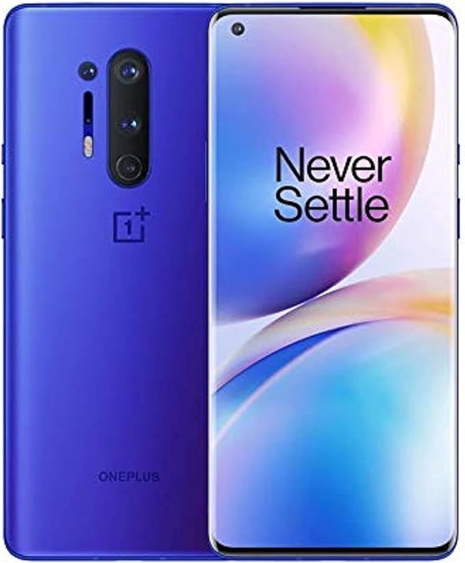 OnePlus 8 Pro Ultramarine Blue, 5G Unlocked Android Smartphone U.S Version, 12GB RAM+256GB Storage, 120Hz Fluid Display,Quad Camera, Wireless Charge, with Alexa Built-in