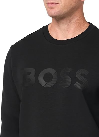 BOSS Men's Shade Embossed Logo Crew Neck Sweatshirt