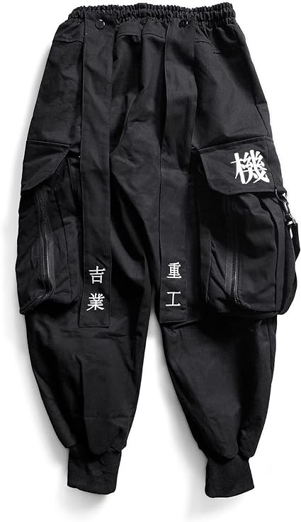 APMOLAR Japanese Techwear Streetwear Cargo Pants for Men